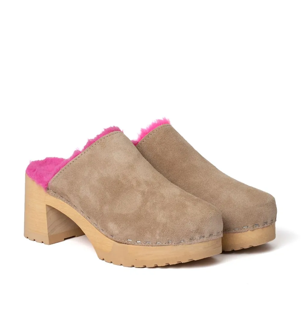 Hanja Cashmere/Plush Taupe/Pink (Nature)<SOFTCLIX Cheap