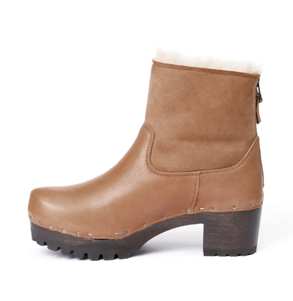 Iris Washed Nappa/Double Face Suede Camel<SOFTCLIX Shop