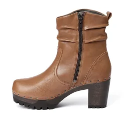 O-Bootie Washed Nappa Camel<SOFTCLIX Sale