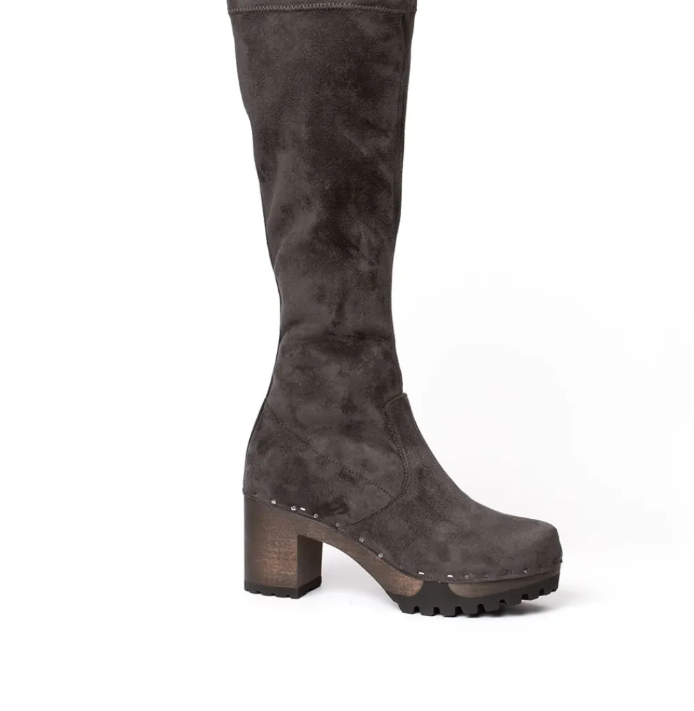 Olivera Vegan Velour Effect Grey (Dark)<SOFTCLIX Flash Sale