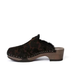 Taira Brocade/Lambskin Black (Dark)<SOFTCLIX Sale